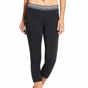 Athleta Capri striped waistband leggings size XS